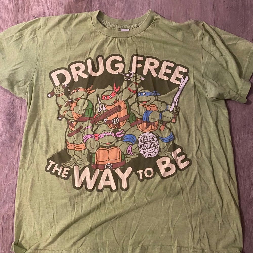 Drug free Ninja Turtles shirt